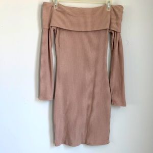 Tight Off-The-Shoulder Mini Dress
